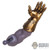 Arm: Hot Toys Infinity War Thanos Left Arm w/LED Gauntlet + Infinity Stones and Poseable Fingers
