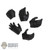 Hands: Hot Toys Mens Black Molded Hand Set
