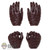 Hands: Hot Toys Female Brown Molded Gloved Set