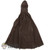 Cloak: Hot Toys Female Brown Hooded Cloak