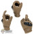 Hands: King's Toy Mens Molded Gloved Hand Set
