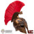 Helmet: TBLeague 1/12 Female Golden Spartan Helmet w/ Plume (Molded)
