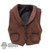Vest: Thunder Toys Mens Multi-Colored Suede-Like Vest