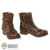 Boots: ThreeZero Mens Molded Brown Boots