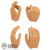 Hands: ThreeZero Mens 4 Piece Hand Set (Left Trigger)