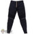 Pants: ThreeZero Mens Black Pants w/ Scaly Leather-Like Trim