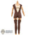 Suit: Very Cool Female Brown Jumpsuit