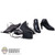 Boots: VS Toys 3 Piece Female Black High Heel Boots (READ NOTES)