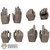 Hands: BBK Female Molded Gloved Hand Set (BKL0170)