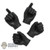 Hands: DamToys Mens Black Molded Hand Set (DML2888)