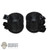 Pads: DamToys Mens Black Knee Pads (Weathered) (DML2998)
