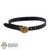 Belt: DamToys Mens Black Belt w/VN Buckle (DML3705)