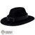 Hat: DamToys Mens Black Fedora (DML4762)