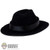Hat: DamToys Mens Black Fedora (DML4762)