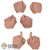 Hands: Facepool Mens Hand Set (FPFL0406)