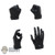 Hands: Flagset Female Black Molded Hand Set (FSL0527)