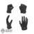 Hands: Flagset Female Black Molded Hand Set (FSL0708)