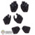 Hands: Hot Toys 6 Piece Molded Batman Hand Set (HT6237)
