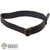 Belt: Ujindou Mens Black Leather-Like Belt (UJL0860)