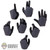 Hands: Hot Toys Clone Commander Wolffe Hand Set