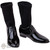Shoes: Hot Toys Shiny Black Dress Shoes w/ Socks