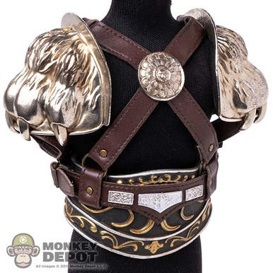 Monkey Depot - Armor: HY Toys Mens Silver Chest Harness w/ Metal
