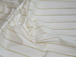 Striped Silk Off White Green Yellow