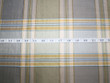 Embroidery Plaid Dupioni Silk Gold Grey Blue