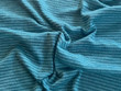 Knit Fabric Striped Turquoise Blue