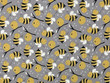 Quilting Cotton Bees on Grey