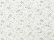 Floral Quilting Cotton White & Taupe