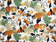 Leaves Print Polyester Print A