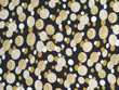 Geometric Print Polyester Crepe Gold Black