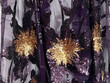 Floral Embroidery Sequins on Plum