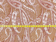 Paisley Jacquard Fabric Rust Brown