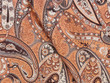 Paisley Jacquard Fabric Rust A
