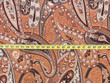 Paisley Jacquard Fabric Rust A