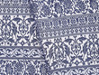 Floral Jacquard Fabric Blue