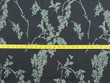 Floral Jacquard Fabric Black Green