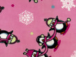 Printed Fleece Penguin on Pink
