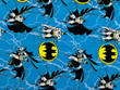 Batman Quilting Cotton on Blue