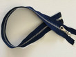 21.5" Navy Zipper Separable