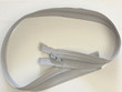 32" Light Grey Zipper Separable