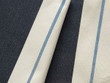 Striped Sunproof Fabric Black White Blue