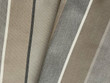 Striped Sunproof Fabric Grey Brown