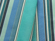 Striped Sunproof Fabric Green Blue