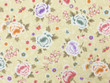 10 Yards Floral Quilting Cotton on Greenish Yellow