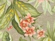 Printed Outdoor Floral on Light Brown
