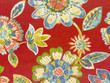 Printed Outdoor Floral on Red