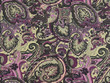 Rayon Paisley Purple on Beige